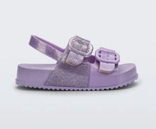 Load image into Gallery viewer, Mini Melissa Cozy Sandal Lilac Glitter
