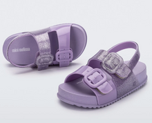 Load image into Gallery viewer, Mini Melissa Cozy Sandal Lilac Glitter
