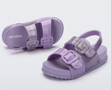 Load image into Gallery viewer, Mini Melissa Cozy Sandal Lilac Glitter