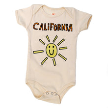 Load image into Gallery viewer, California Sunshine Organic Baby Onesie – 100% Organic Cotton