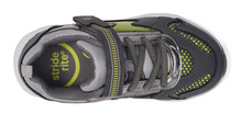 Load image into Gallery viewer, Stride Rite Light Up Zips Cosmic Sneaker Grey/Neon Size 1.5W Kids