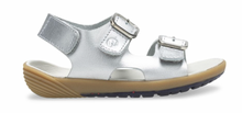 Load image into Gallery viewer, Merrell M-Bare Steps Sandal Silver Size 9.5M Toddler