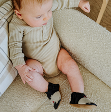 Load image into Gallery viewer, Robeez Friends Wrap Around Soft Sole Shoes, Navy