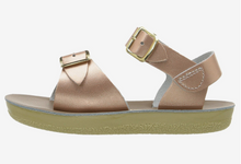 Load image into Gallery viewer, Salt Water Surfer Sandal Rose Gold Size 7 Toddler