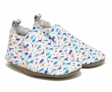 Load image into Gallery viewer, Robeez Dinosaurs White Size 0-6m