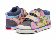 Load image into Gallery viewer, See Kai Run Kya Beige Floral Mix Sneaker Size 9 Toddler
