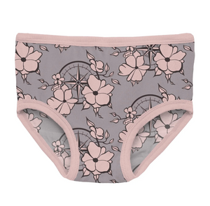 Kickee Pants Feather Nautical Floral Girls Underwear