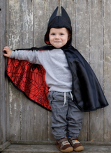 Load image into Gallery viewer, Great Pretenders Reversible Spider Bat Cape
