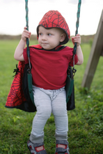 Load image into Gallery viewer, Great Pretenders Reversible Spider Bat Cape