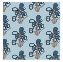 Load image into Gallery viewer, Kickee Pants Swaddling Blanket Spring Sky Octopus Anchor