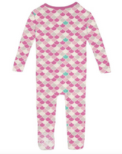 Load image into Gallery viewer, Kickee Pants Convertible Sleeper With Zipper Tulip Scales