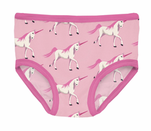 Load image into Gallery viewer, KicKee Pants Print Girl&#39;s Underwear Cake Pop Prancing Unicorn
