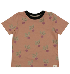 Turtledove London Beetroot Print Top Earth Size 3-4y