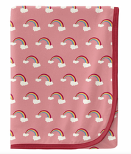 Load image into Gallery viewer, Kickee Pants Print Swaddling Blanket Strawberry Rainbows