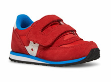 Load image into Gallery viewer, Saucony Jazz Hook & Loop Sneaker Red/Blue Size 5M Infant/Toddler