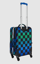 Load image into Gallery viewer, State Bags Polycanvas Logan Suitcase Blue Checkerboard