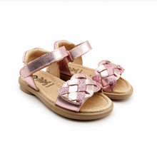 Load image into Gallery viewer, Old Soles Harlequin Pink Frost/Glam Pink Size 8 Toddler