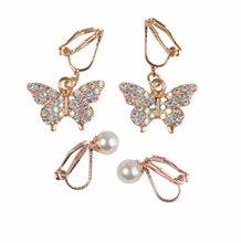 Load image into Gallery viewer, Great Pretenders Butterfly Clip On Earrings
