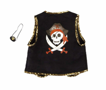 Load image into Gallery viewer, Great Pretenders Pirate Vest With Eyepatch