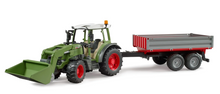 Load image into Gallery viewer, Bruder Fendt Vario 211 W Frontloader and Trailer