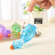Load image into Gallery viewer, Glitter Duck Squishy – Stretchy Stress Relief Fidget Toy
