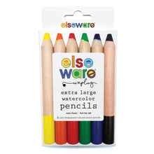 Load image into Gallery viewer, Elseware Unplug Extra-Large Watercolor Pencils - 6 Eco-Friendly Colors
