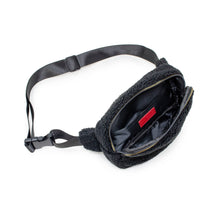 Load image into Gallery viewer, Zomi Gems Fuzzy Crossbody Sling Bag w/ Heart for Kids Black
