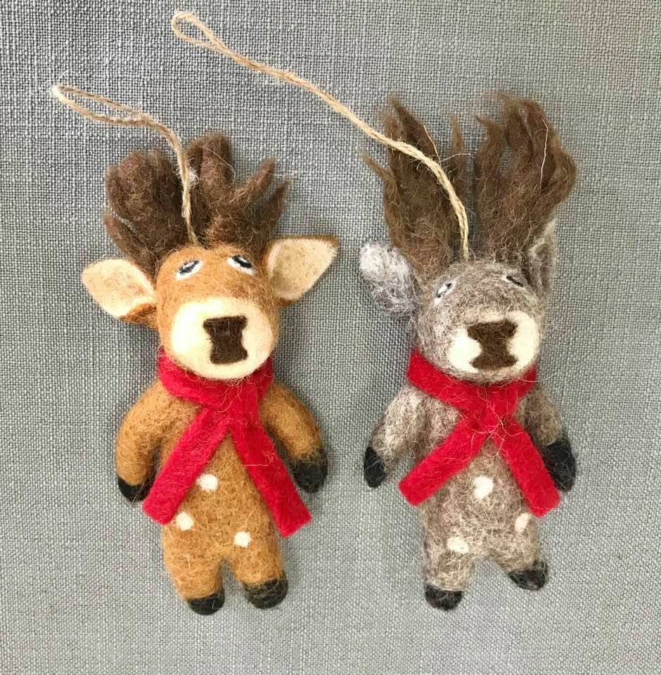 The Winding Road Ornament - Spotted Reindeer
