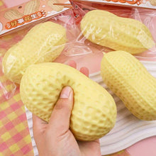 Laden Sie das Bild in den Galerie-Viewer, Jumbo Peanut Squishy Toy – Slow Rising Sensory Stress Relief Fidget
