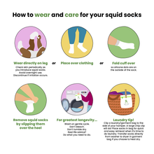 Load image into Gallery viewer, Squid Socks Colby - Non-Slip Baby Socks in Light Blue, Cobalt, Navy

