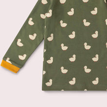 Load image into Gallery viewer, Little Green Radicals Olive Ducks Long-Sleeve Tee
