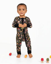 Load image into Gallery viewer, Jammie Session Mystic Mushrooms Bamboo Baby Romper
