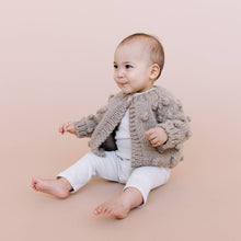 Load image into Gallery viewer, The Blueberry Hill Popcorn Cardigan Flax
