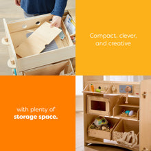 Load image into Gallery viewer, Haba Creative Play 3 in 1 – Play Kitchen, Store &amp; Workshop 👉 ONLINE ONLY
