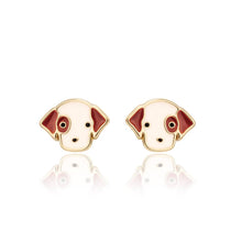 Laden Sie das Bild in den Galerie-Viewer, Girl Nation Perky Puppy Cutie Stud Earrings
