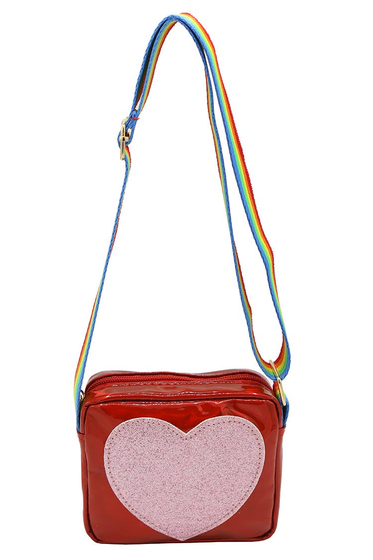 Sparkle Sisters Heart Purse Red