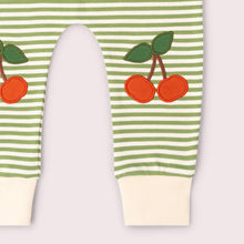 Load image into Gallery viewer, Little Green Radicals Cherry Knee Patch Striped Joggers
