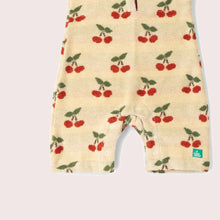 Load image into Gallery viewer, Little Green Radicals Little Cherries Towelling Romper
