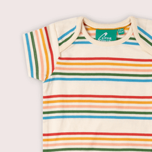 Laden Sie das Bild in den Galerie-Viewer, Little Green Radicals Bio-Babybody "Vintage Rainbows", 2er-Pack
