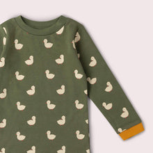 Load image into Gallery viewer, Little Green Radicals Olive Ducks Long-Sleeve Tee
