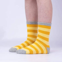 Load image into Gallery viewer, Sock It to Me Bee&#39;s Knees Junior Crew Socks 3-Pack
