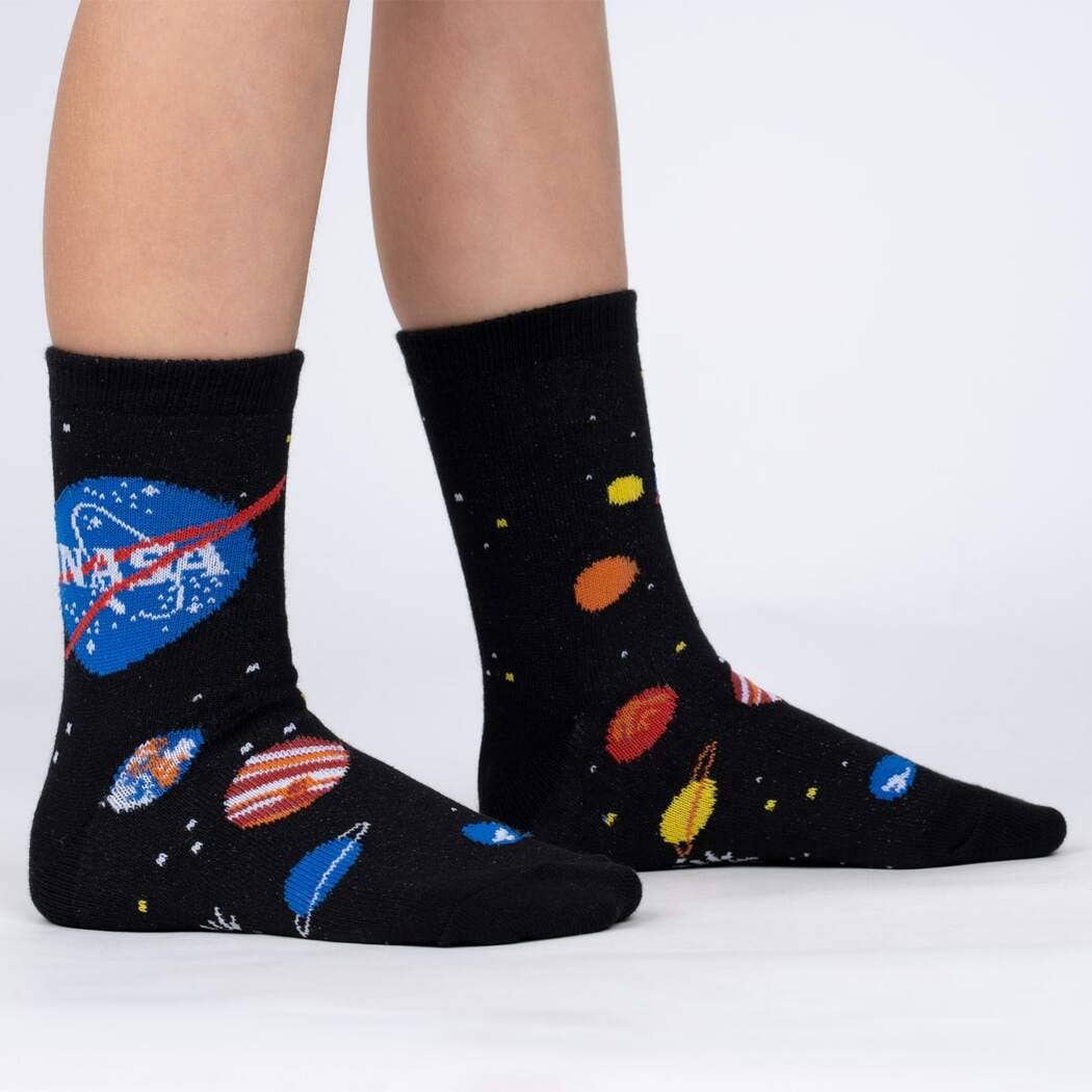 Laden Sie das Bild in den Galerie-Viewer, Sock It to Me Solar System Junior Crew Socken 3er-Pack