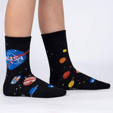 Load image into Gallery viewer, Sock It to Me Solar System Junior Crew Socks 3-Pack
