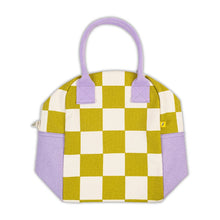 Load image into Gallery viewer, Fluf Zipper Lunch Bag Checks Pear
