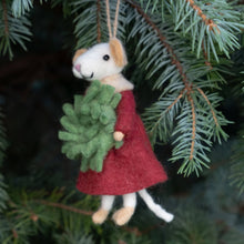 Load image into Gallery viewer, The Winding Road Ornament - Mouse Carolers
