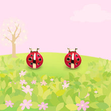 Laden Sie das Bild in den Galerie-Viewer, Girl Nation Little Ladybug | Cutie Stud Earrings for Girls
