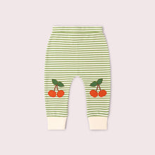 Load image into Gallery viewer, Little Green Radicals Cherry Knee Patch Striped Joggers
