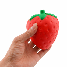 Load image into Gallery viewer, Large Strawberry Squishy Toy – Slow Rising Stress Toy
