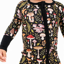 Load image into Gallery viewer, Jammie Session Mystic Mushrooms Bamboo Baby Romper

