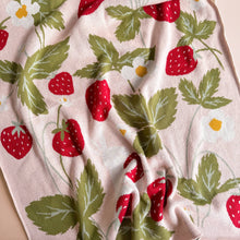 Load image into Gallery viewer, The Blueberry Hill Blanket Strawberry Bunny Organic Baby

